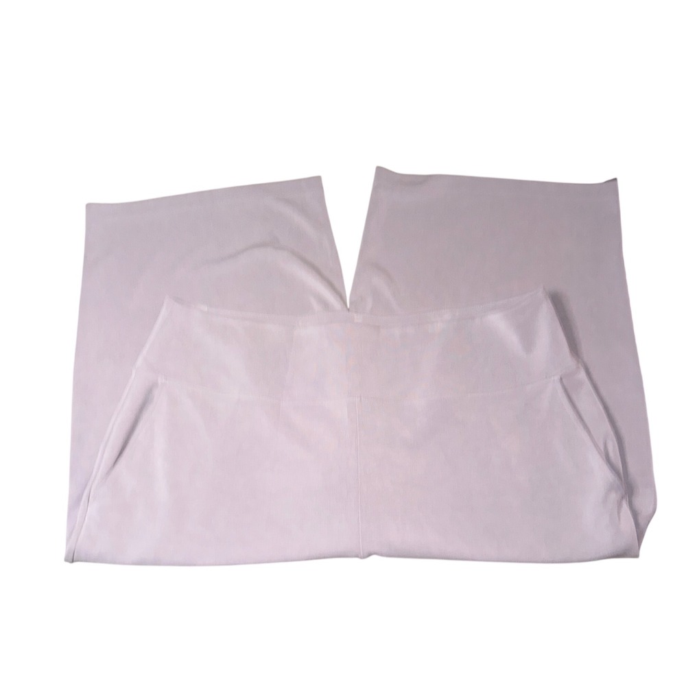 Athleta Seasoft Wide Crop 3X Gray Lilac High Rise Modal Blend Pants 882621-02
